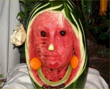 Watermelon lady